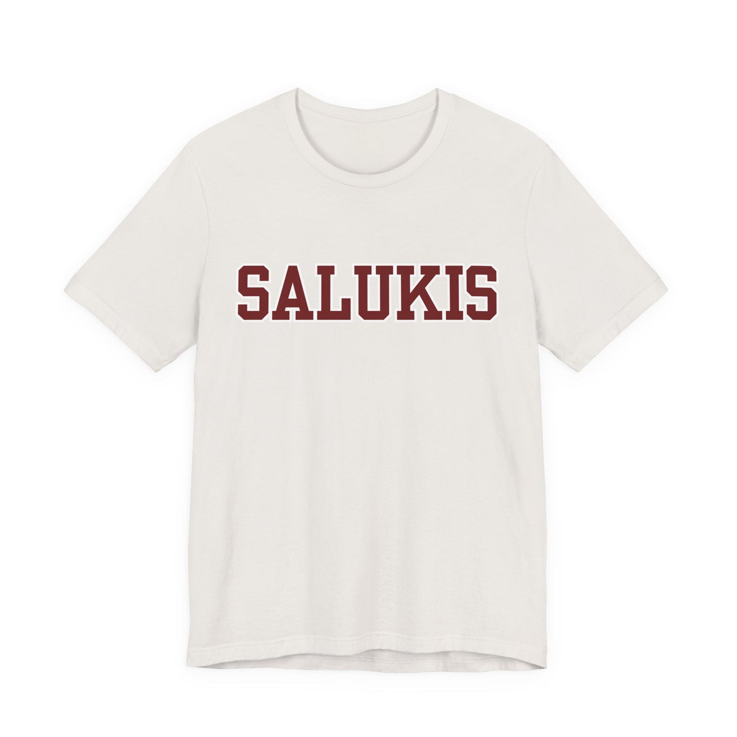I Bleed Saluki Maroon (Unisex Jersey Short Sleeve Tee)
