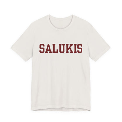 I Bleed Saluki Maroon (Unisex Jersey Short Sleeve Tee)