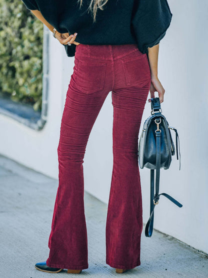 High Waist Bootcut Pants – Classic Style, Flattering Fit