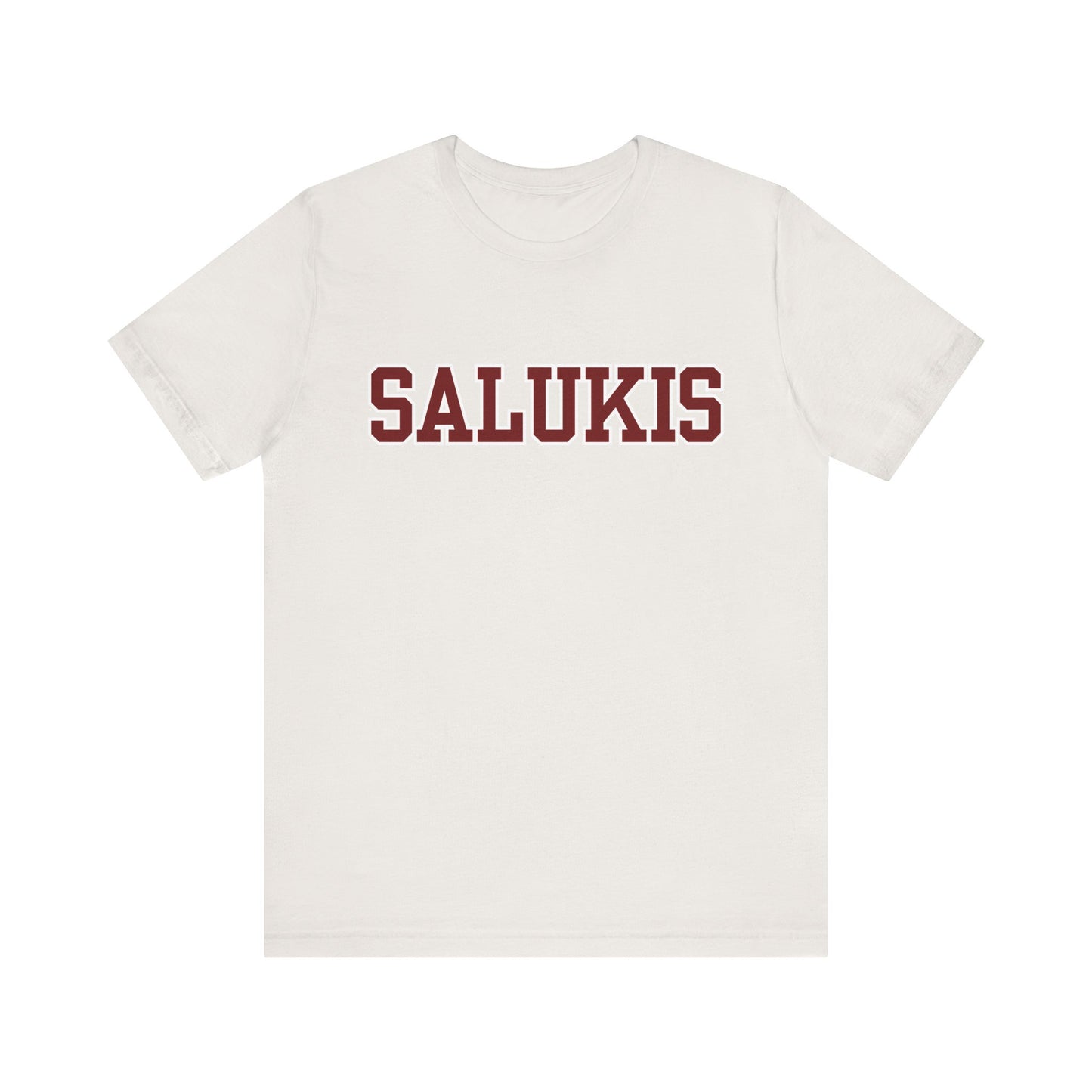 I Bleed Saluki Maroon (Unisex Jersey Short Sleeve Tee)
