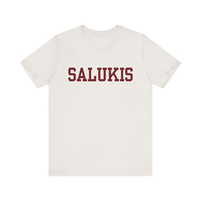 I Bleed Saluki Maroon (Unisex Jersey Short Sleeve Tee)