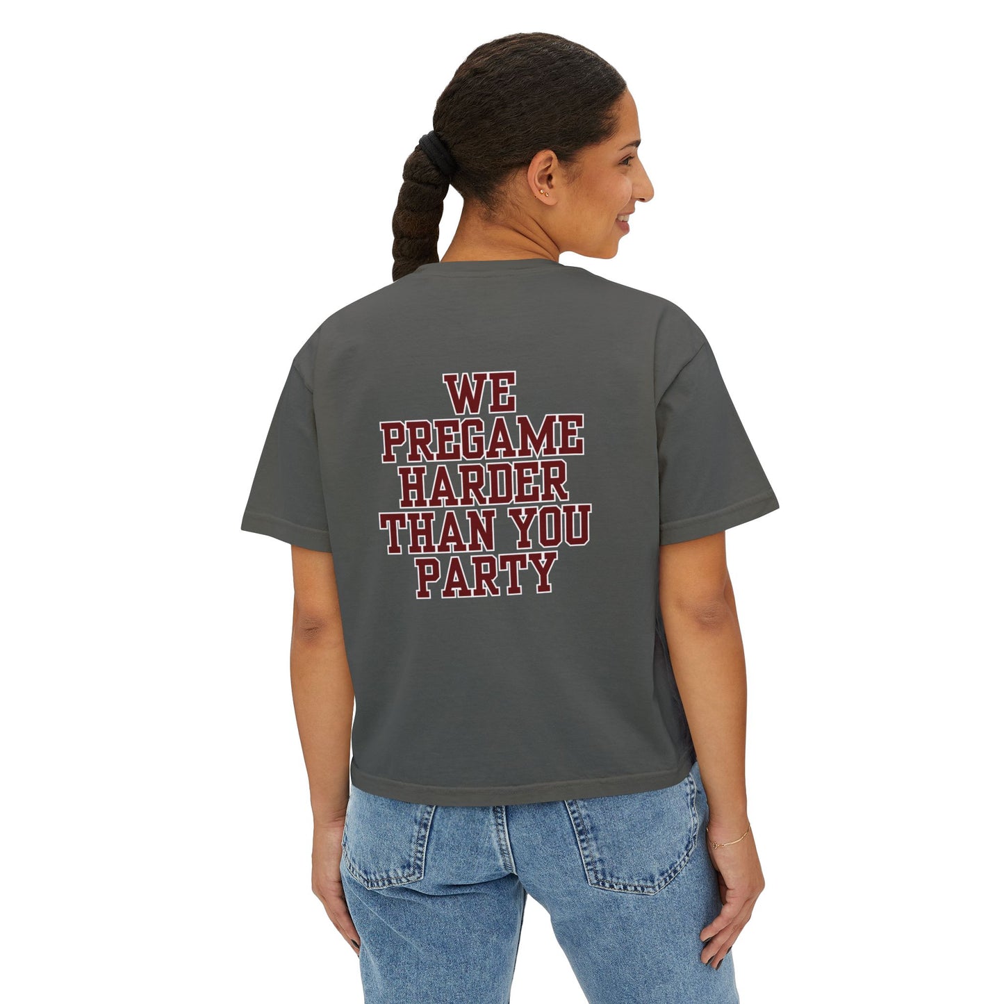 Dawgs Who Pregame (Women's Boxy Tee)