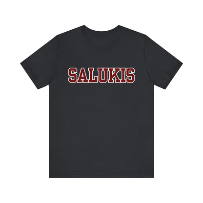 I Bleed Saluki Maroon (Unisex Jersey Short Sleeve Tee)